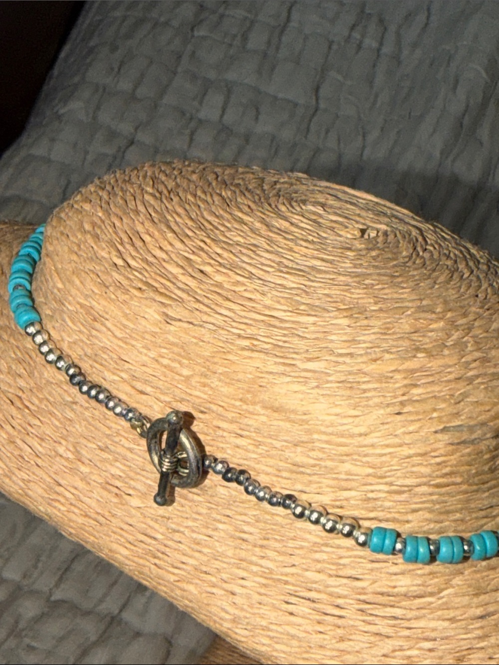 Exquisite turquoise and garnet sterling silver butterfly pendant with turquoise - Picture 14 of 16
